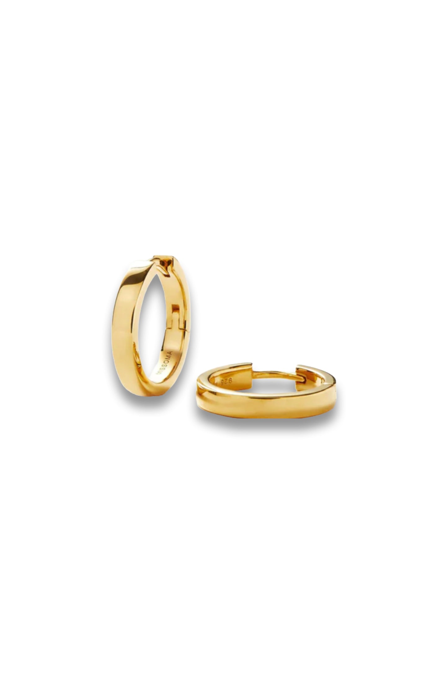 Classic Flat Small Hoop Earrings