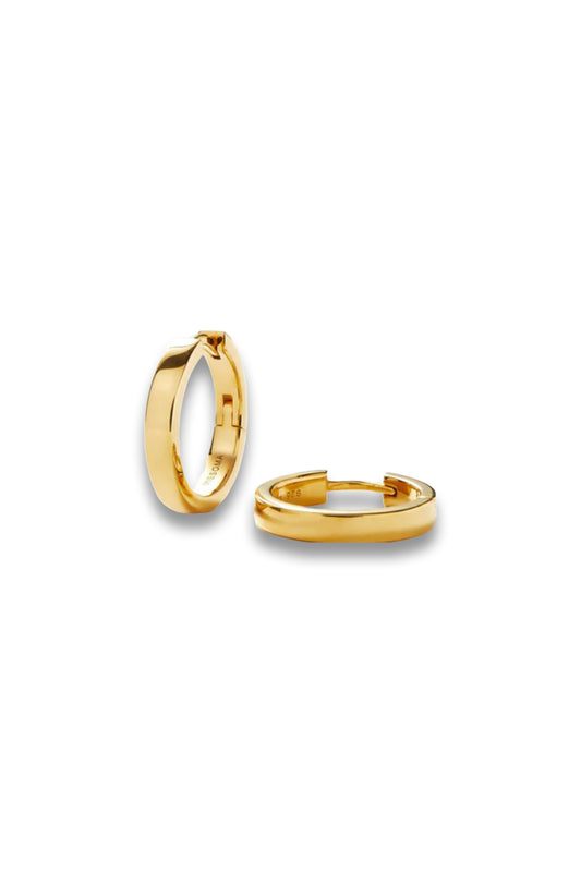 Classic Flat Small Hoop Earrings