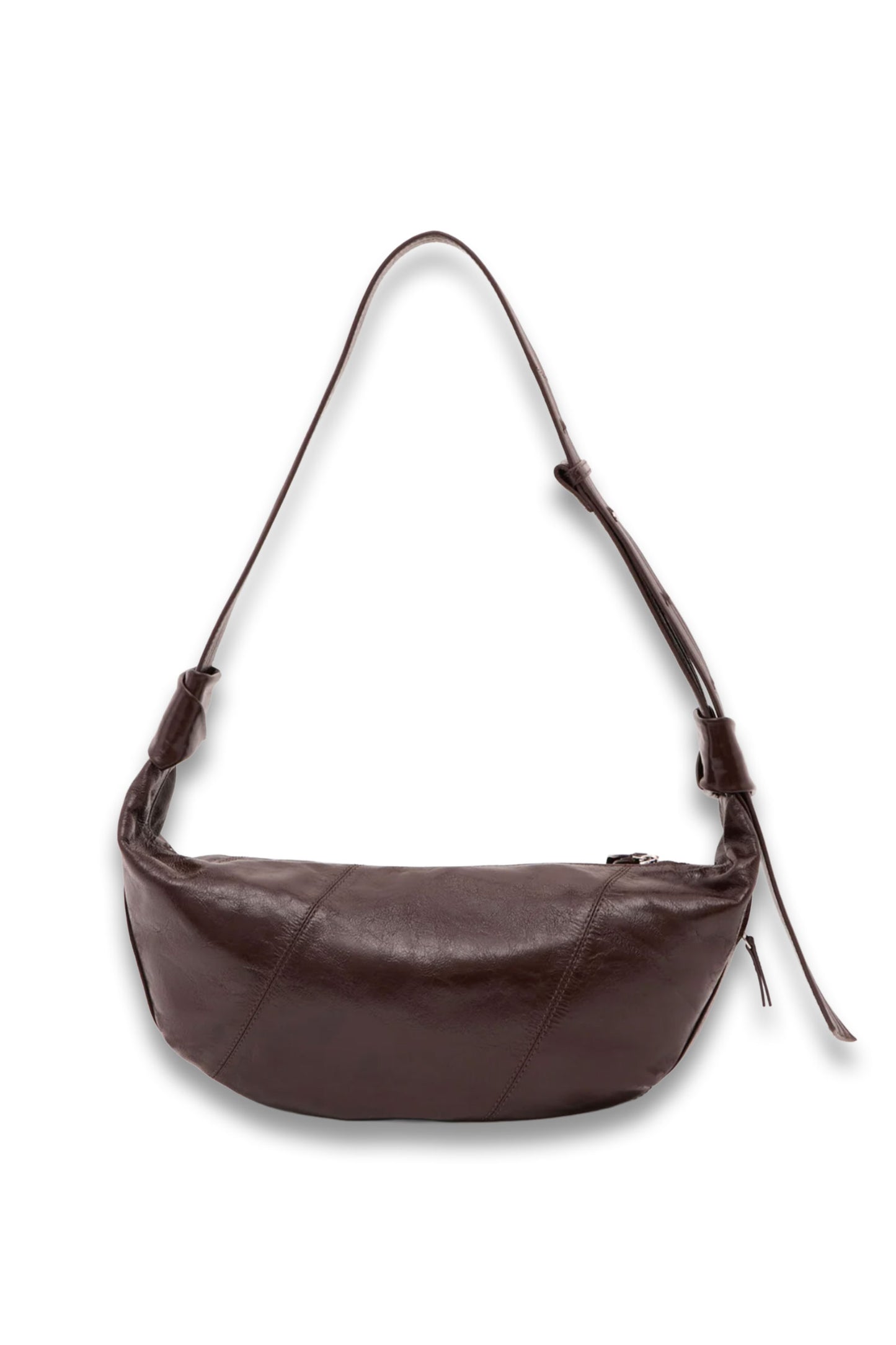 Oversized Leather Crescent Bag