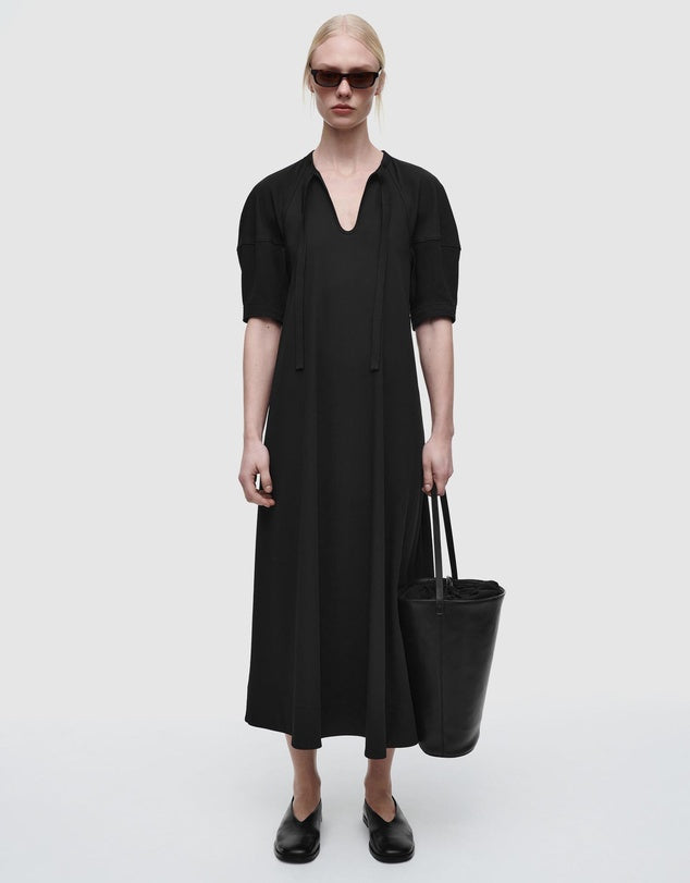 Tie-Detail Maxi Dress