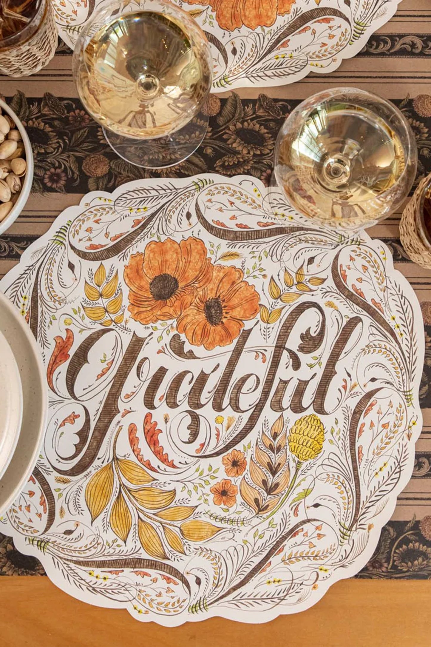 Die-cut Grateful Placemat