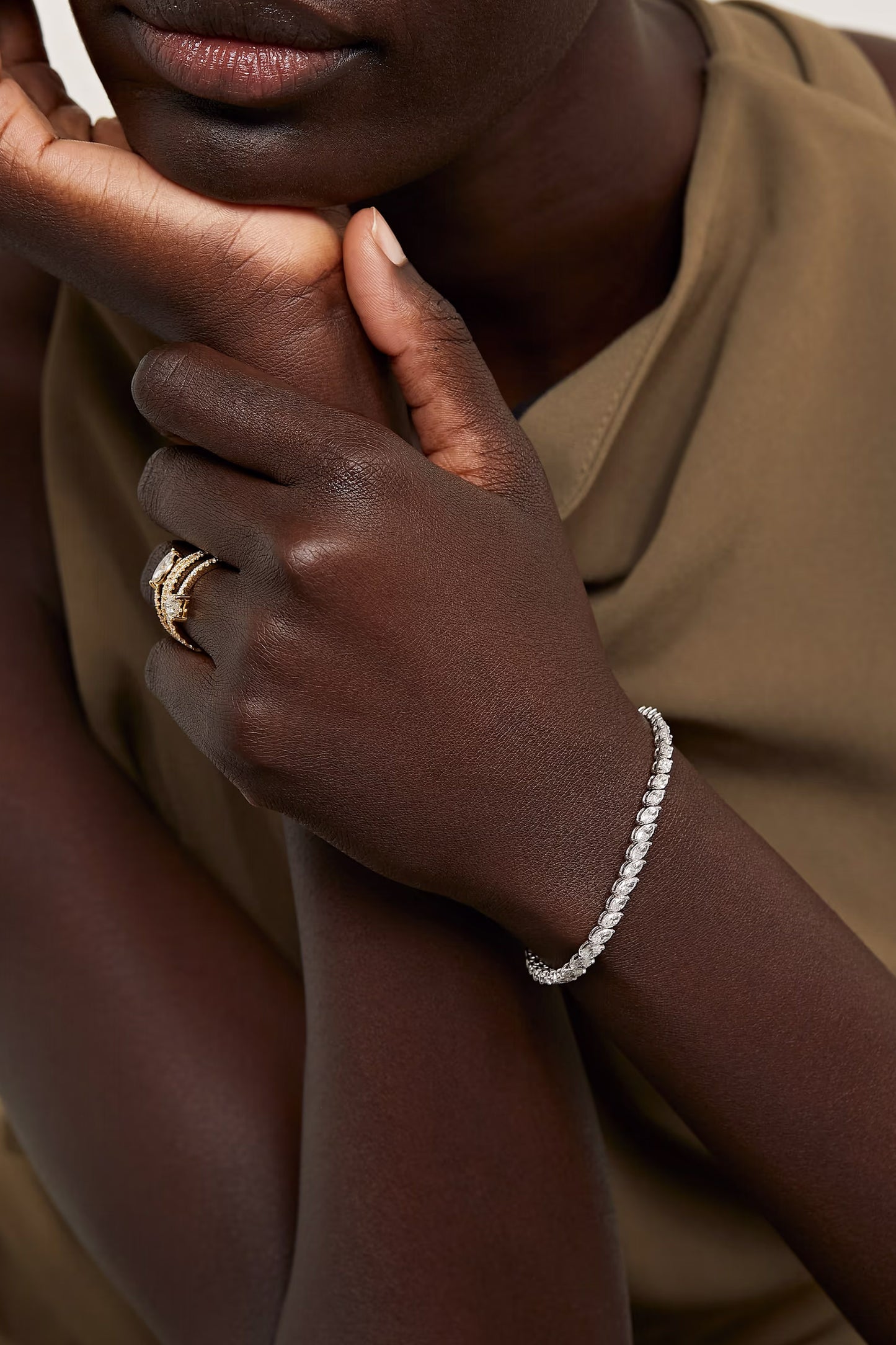 18-karat White Gold Diamond Tennis Bracelet