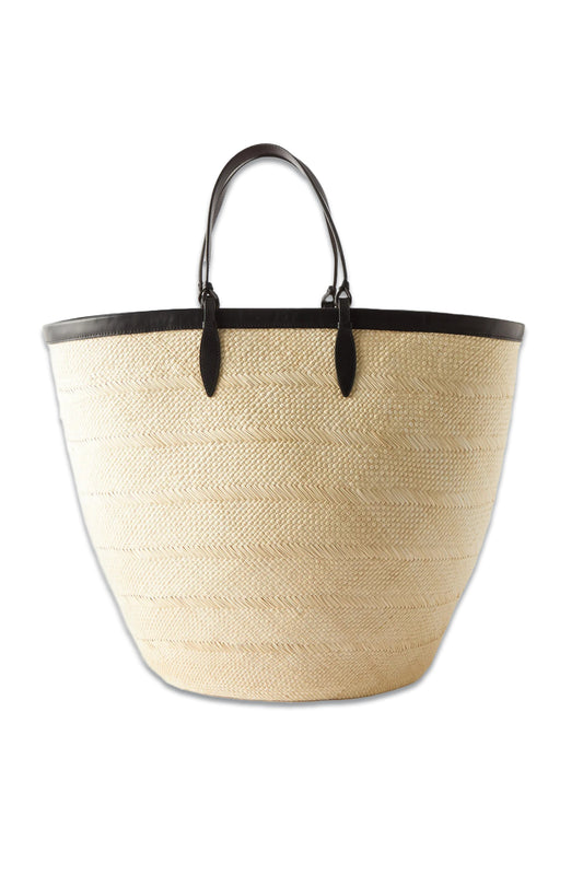 Large Iraca-woven Basket Bag