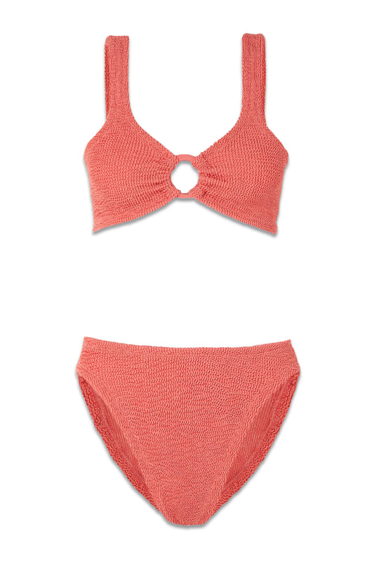 + Rose Inc Iman Seersucker Bikini