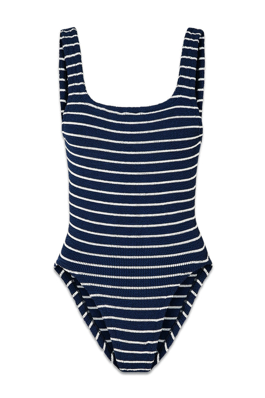 + NET SUSTAIN Striped Seersucker Swimsuit