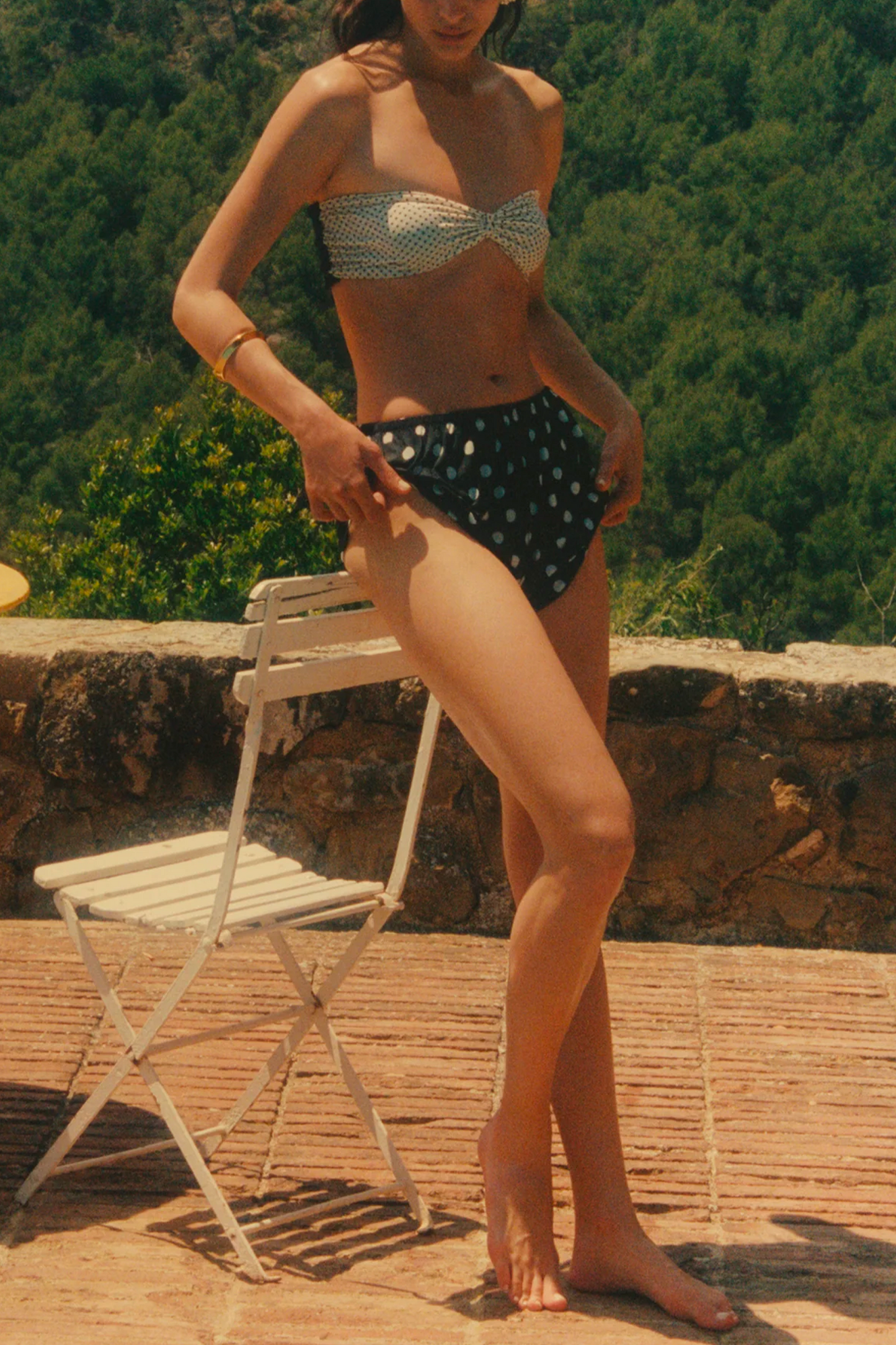 UPF Short in Black Polka Dot