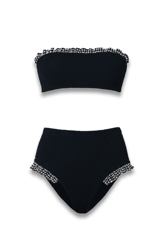 Peggy Bikini Black Gingham