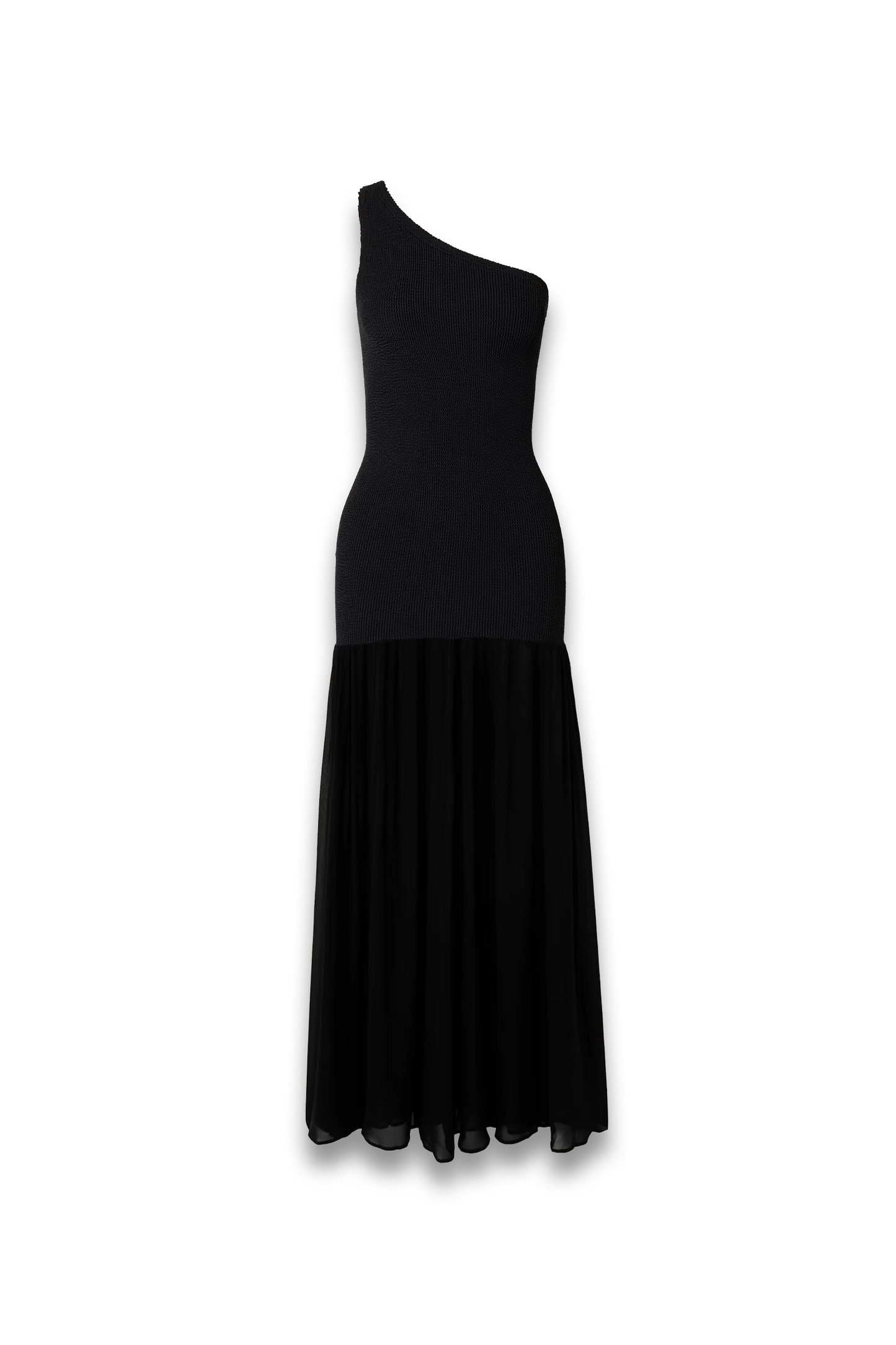 Nancy Hybrid One-shoulder Original Crinkle and Chiffon Cover-up