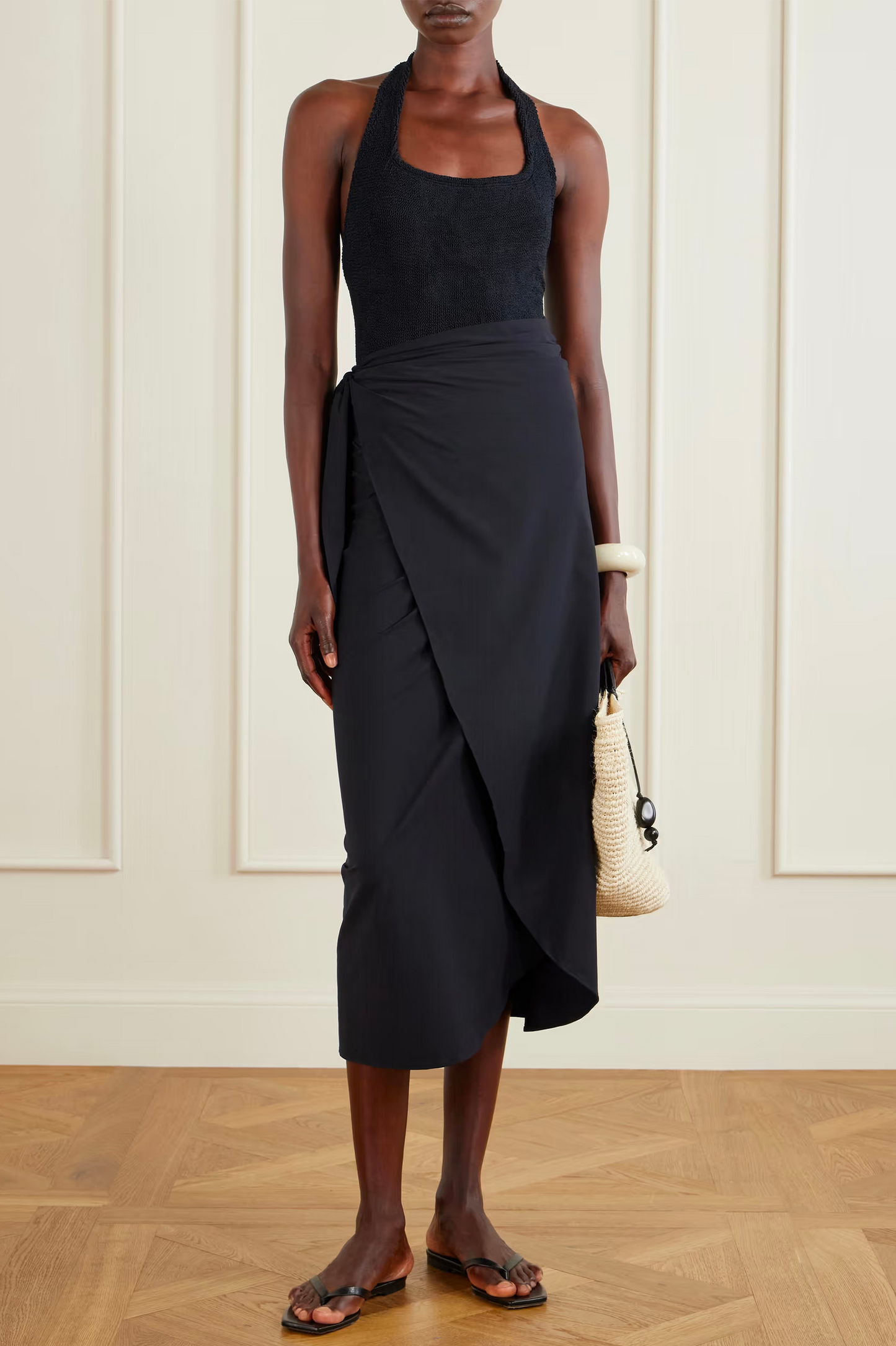 Stretch-jersey Wrap Sarong