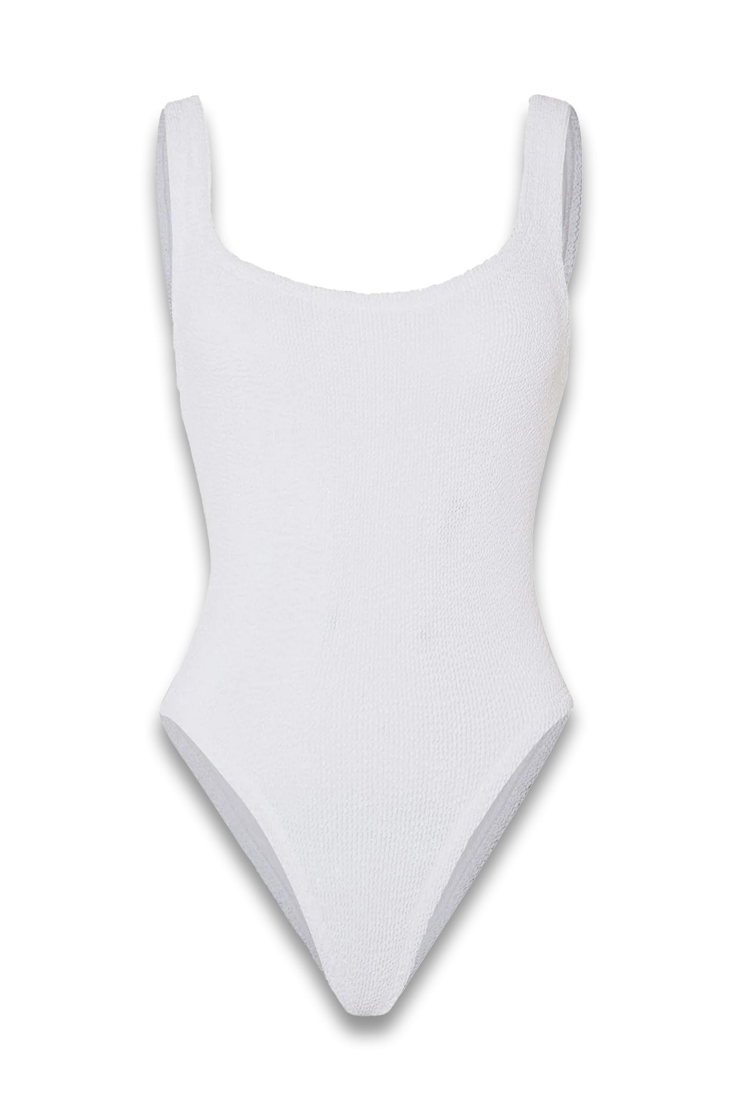 Square Neck Swim White