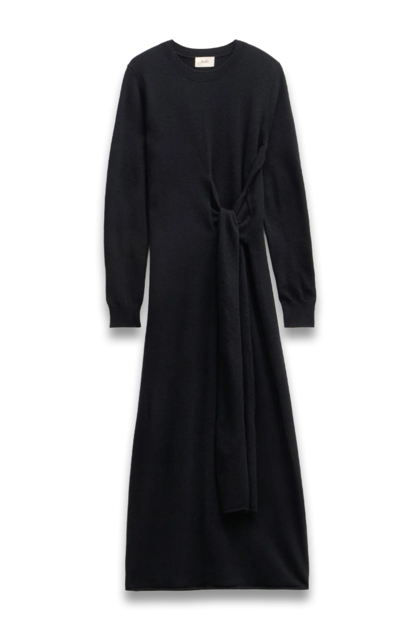 Tilly Tie Waist Merino Wool Midi Dress