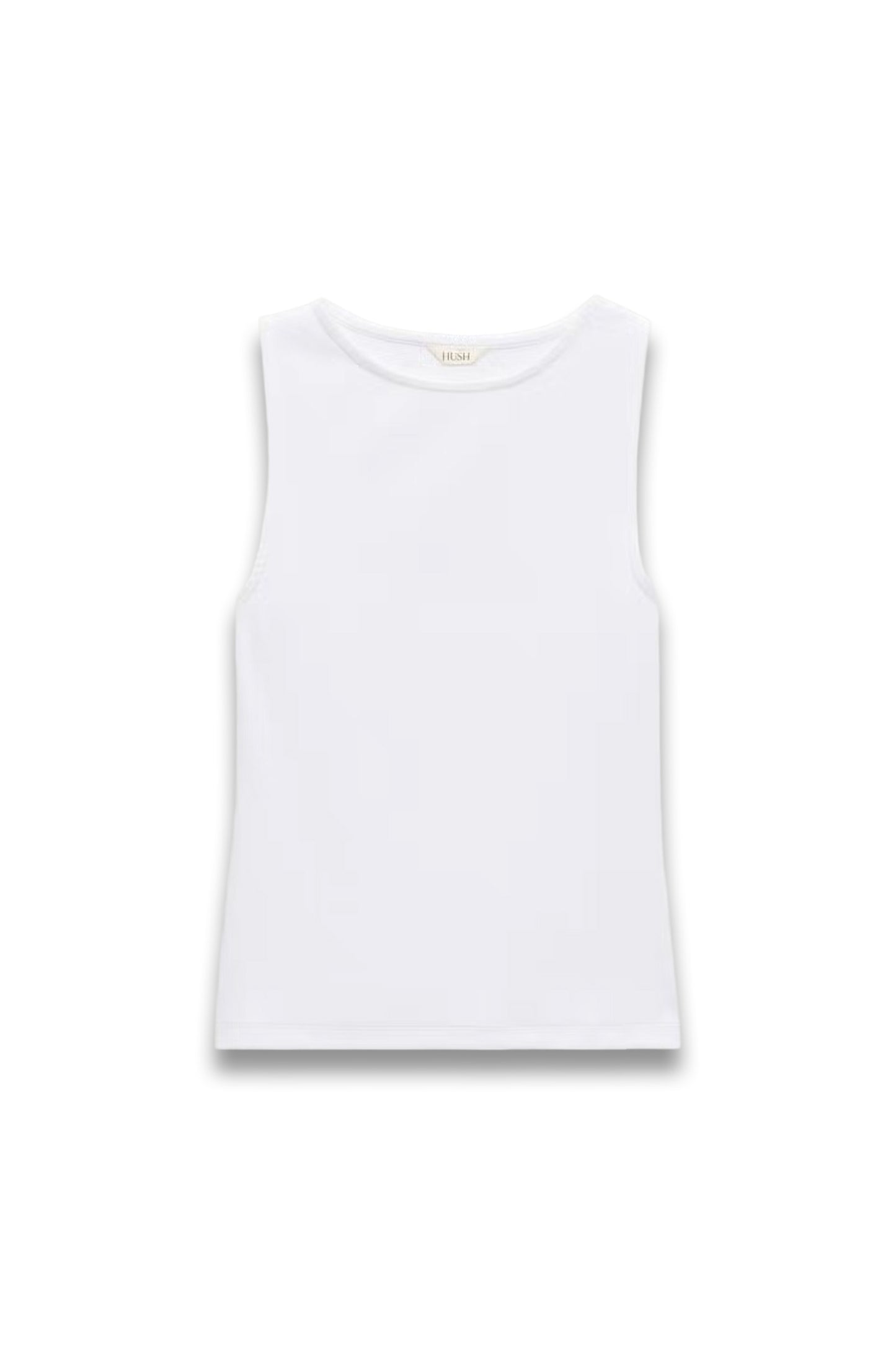 Micah Boat Neck Cotton Ribbed Vest