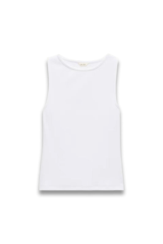 Micah Boat Neck Cotton Ribbed Vest