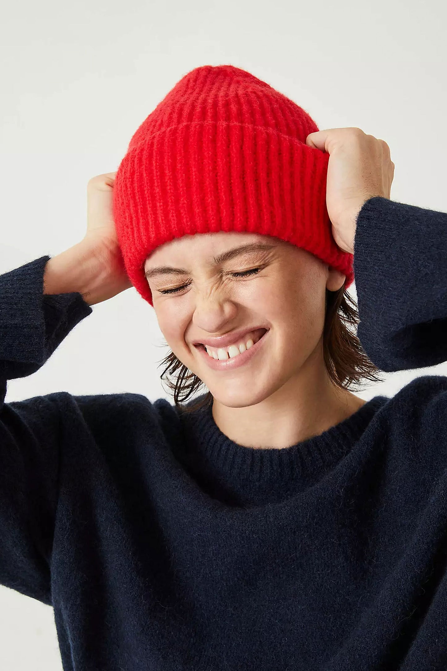 Denver Beanie Hat In Red