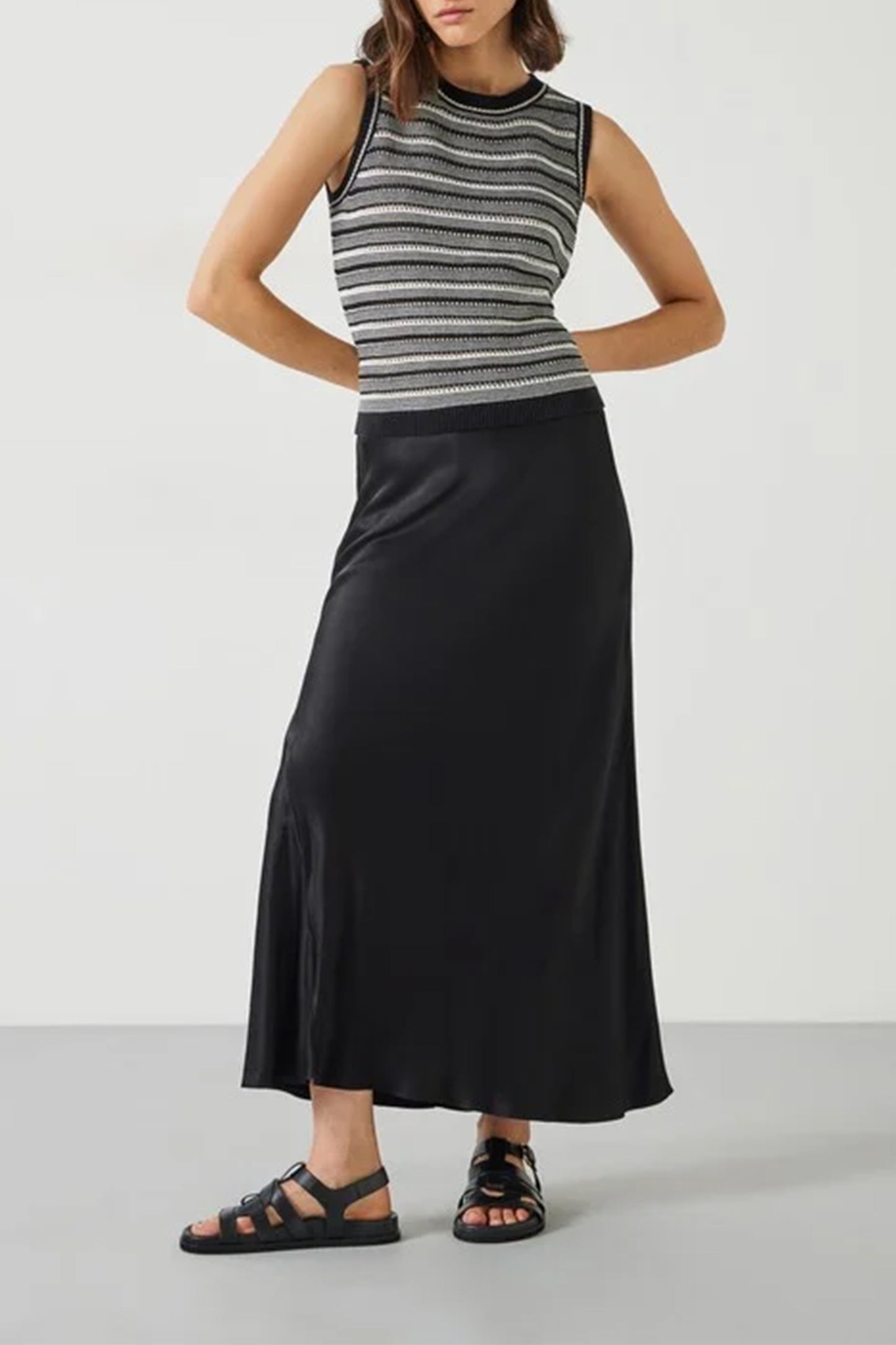 Remi Satin Maxi Skirt