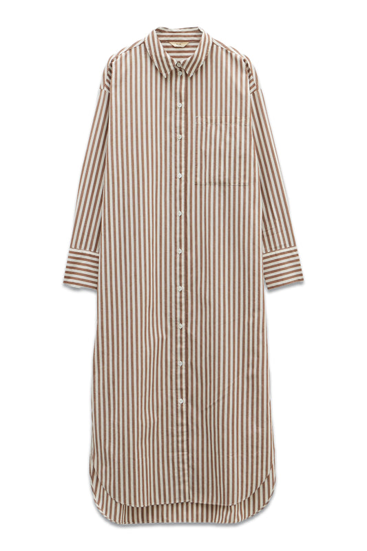 Sahra Midi Stripe Shirt Dress