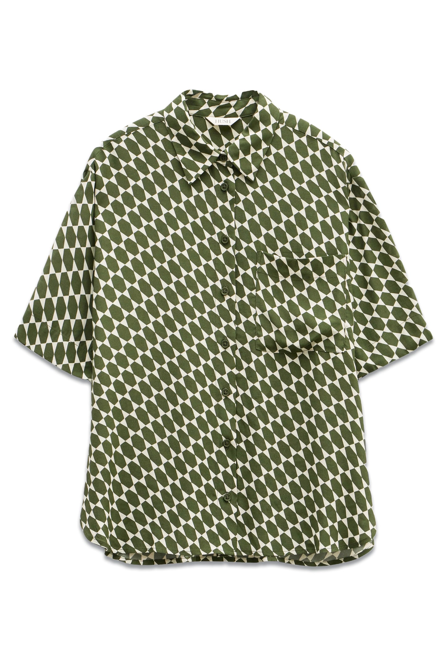 Shia Print Short Sleeve Relaxed Shirt