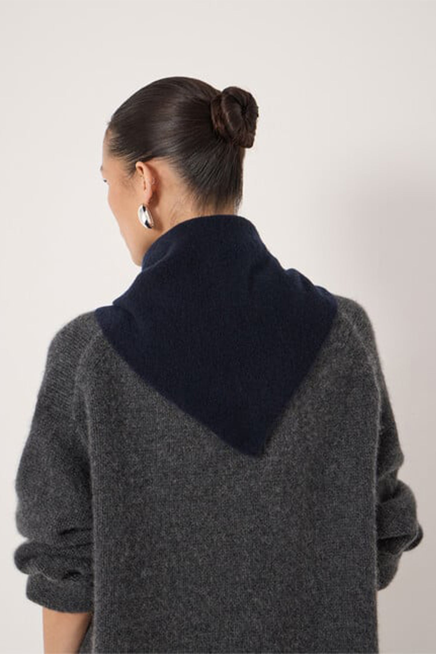 Wool-blend Triangle Scarf
