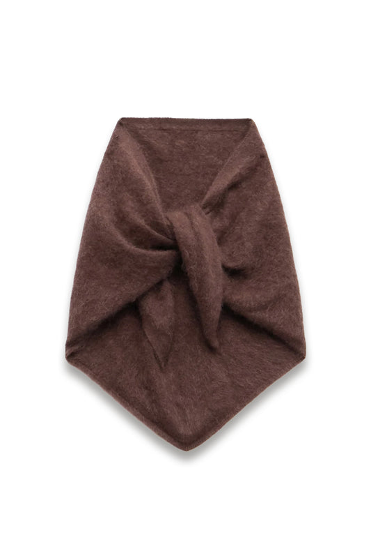Brushed Cashmere Triange Scarf