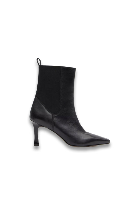 Leather Chelsea Stiletto Boots