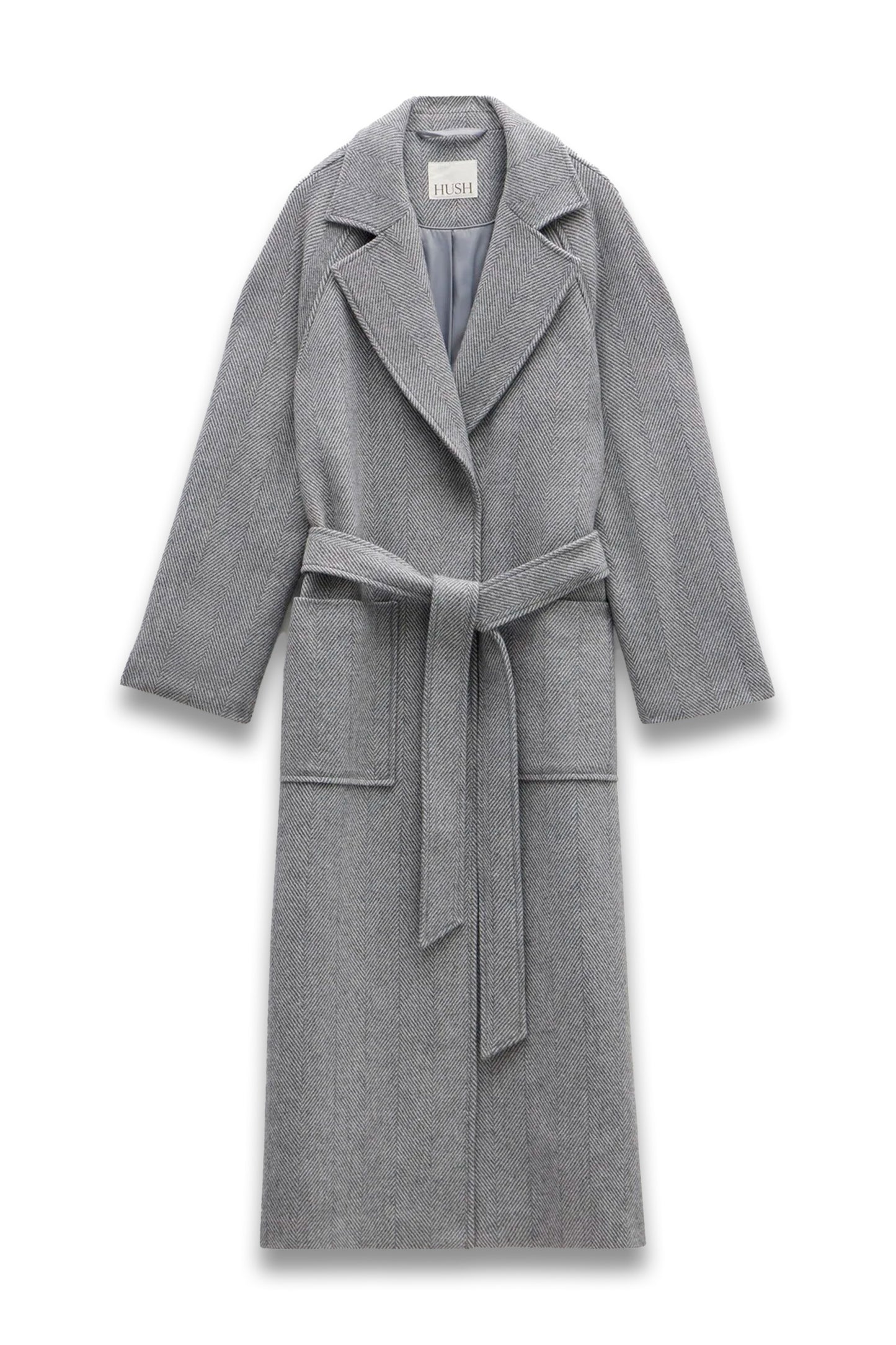 Kaitlin Wool Blend Herringbone Coat
