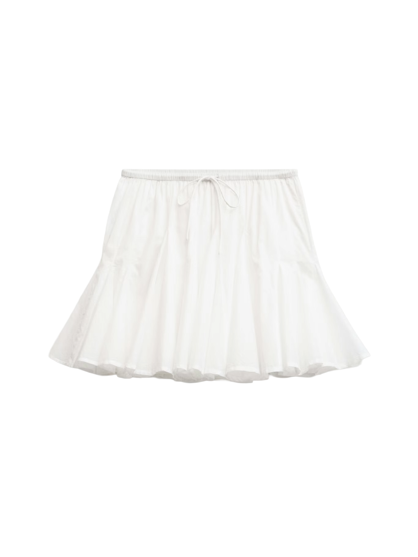 Bloom Godet Cotton Voile Mini Skirt