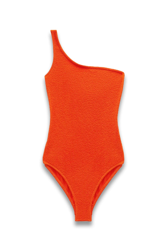 Oakley Crinkle One Shoulder Swimsuit