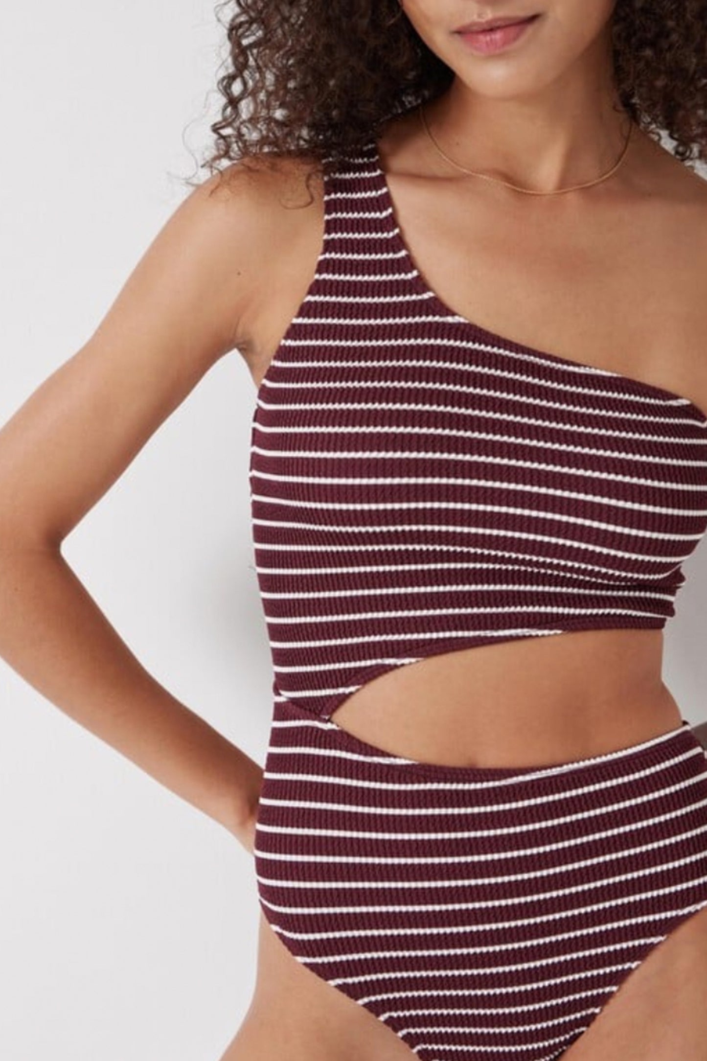 Clare Crinkle Cut Out Swimsuit