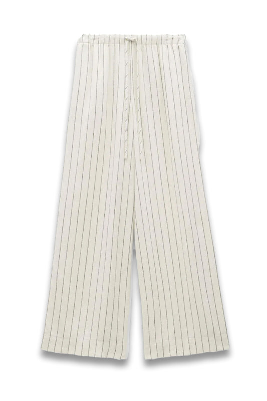 Linen Blend Petunia Wide Leg Trousers