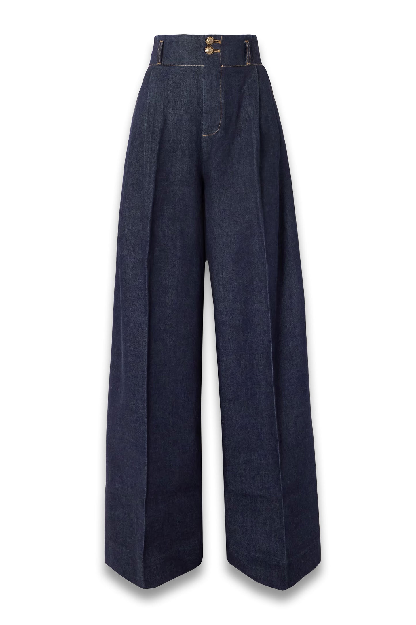 Hypnotic Pleated Wide-Leg Jeans
