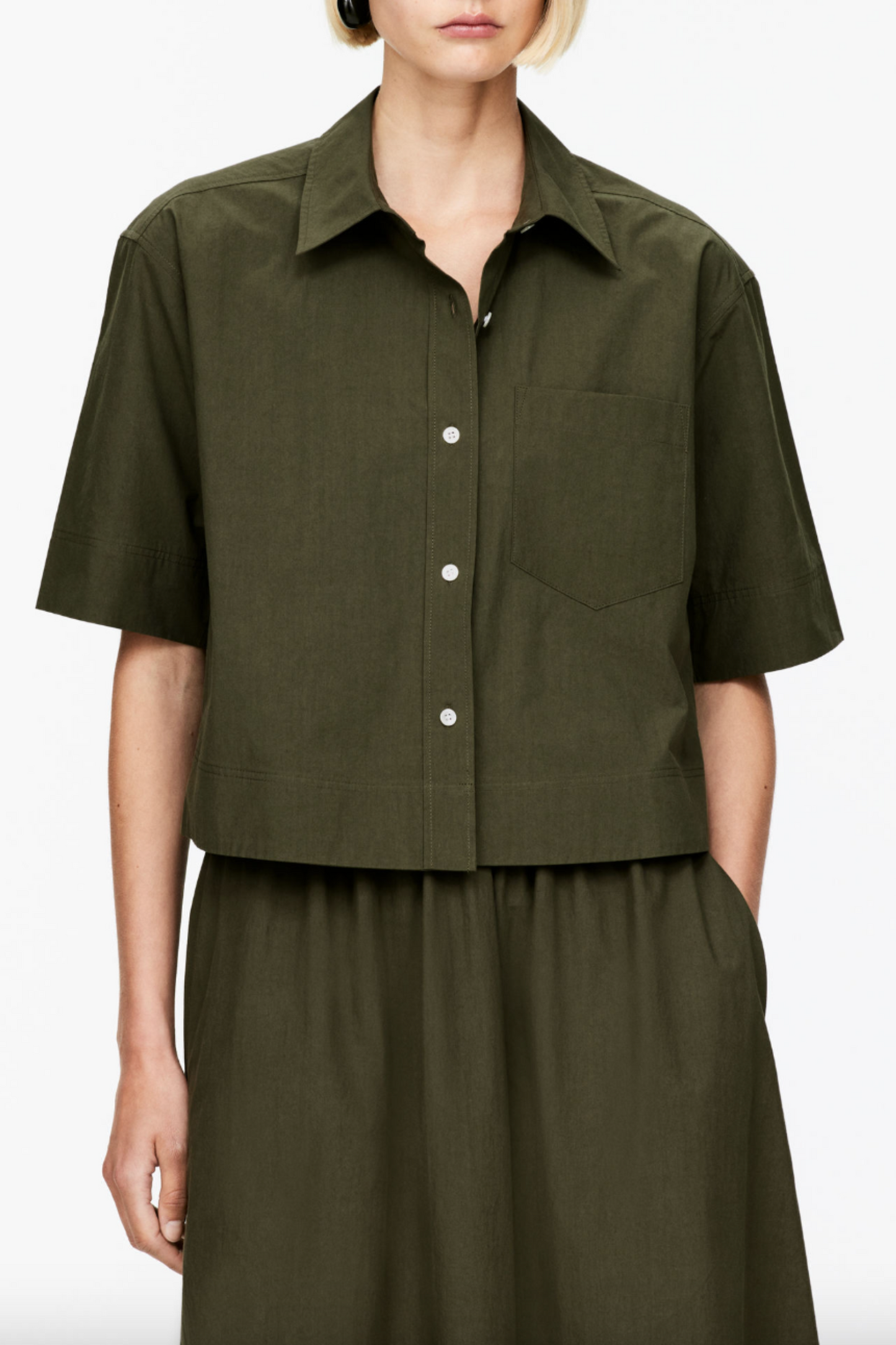 Short-Sleeve Cotton Shirt
