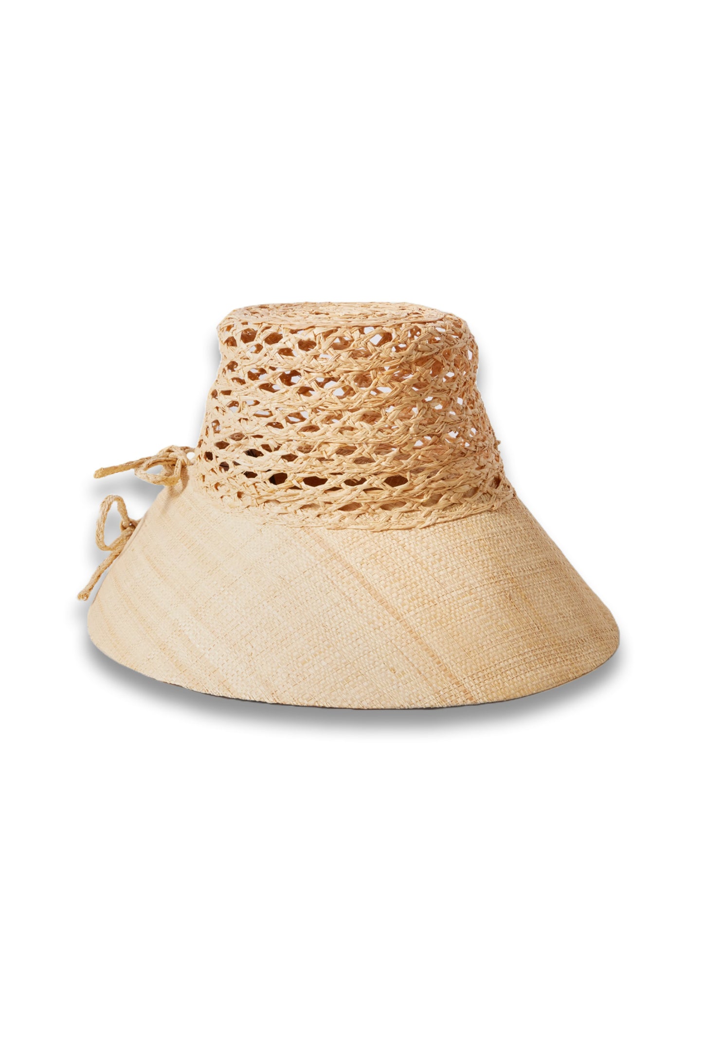Bow-detailed Straw Sunhat