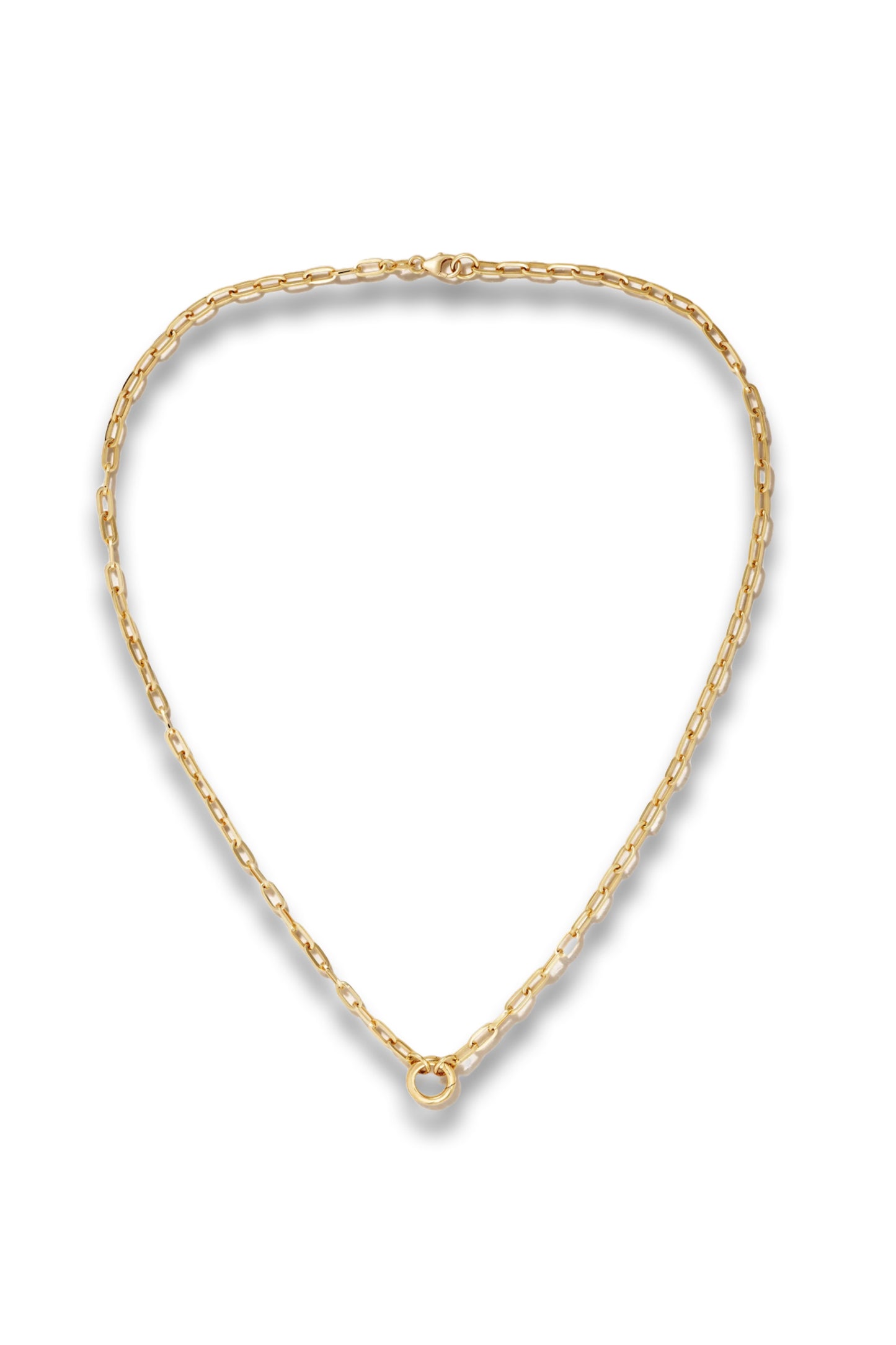 Refined Open Clip 18-karat Gold Necklace