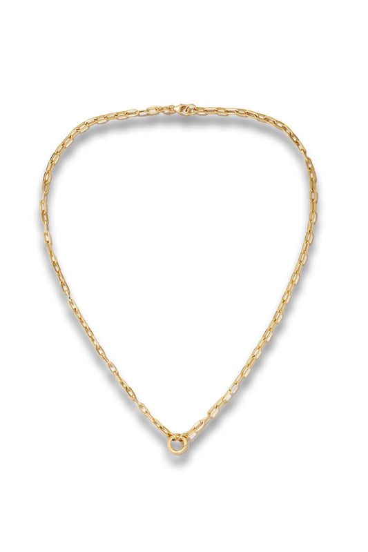 Refined Open Clip 18-karat Gold Necklace