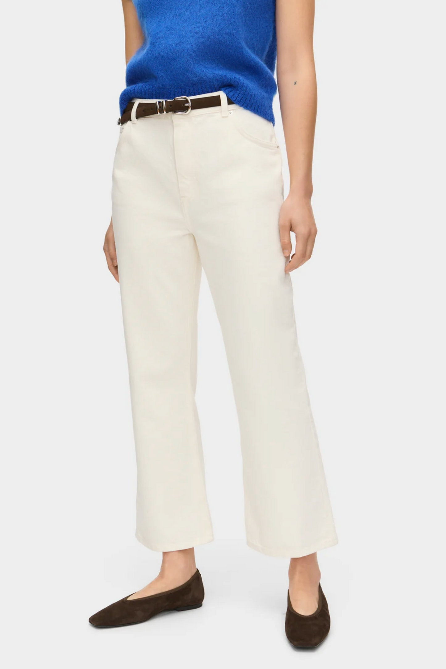 Mid-rise Cropped Kick-flare Jean