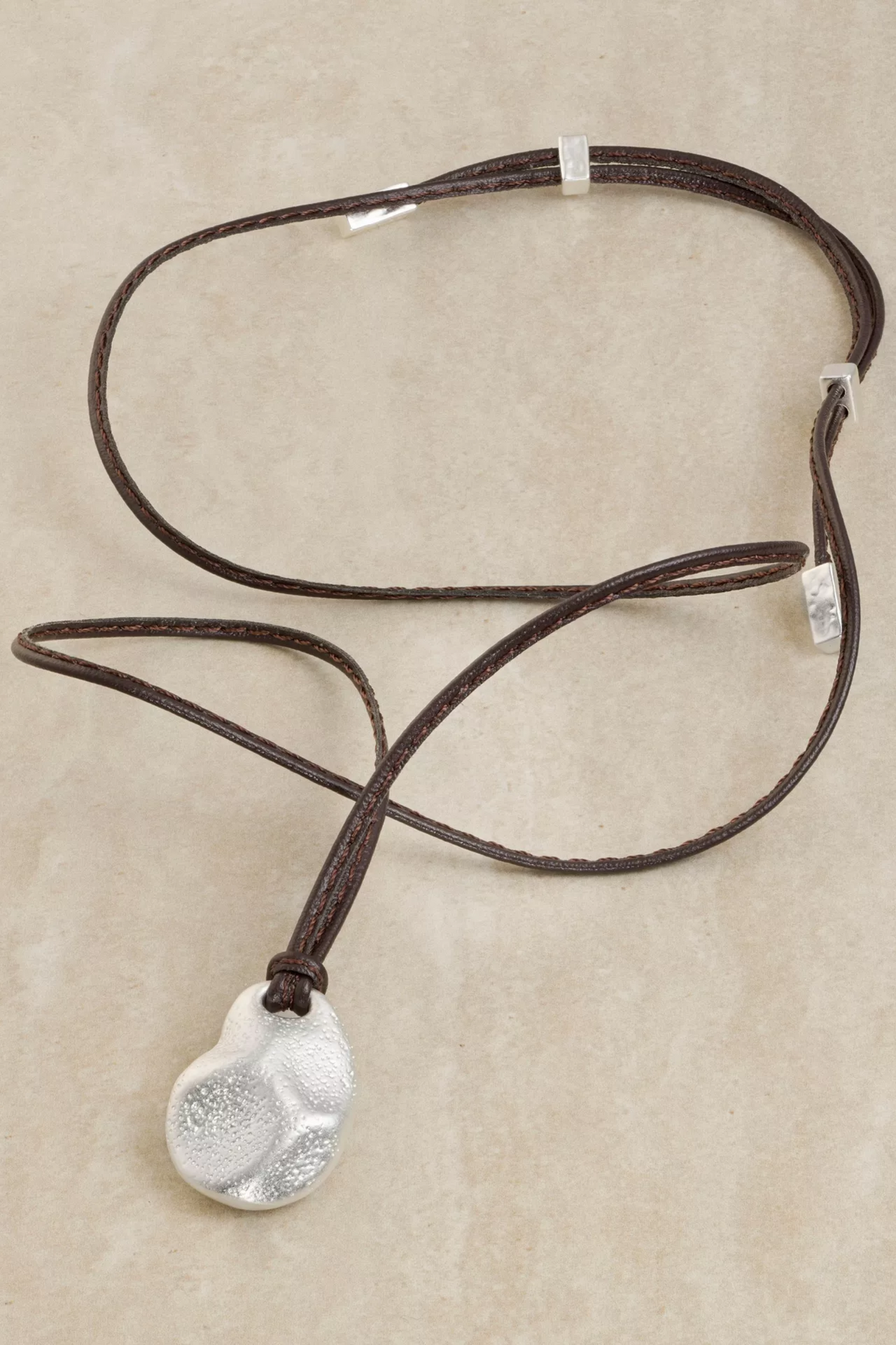 Opal Small Organic Cord Pendant Necklace