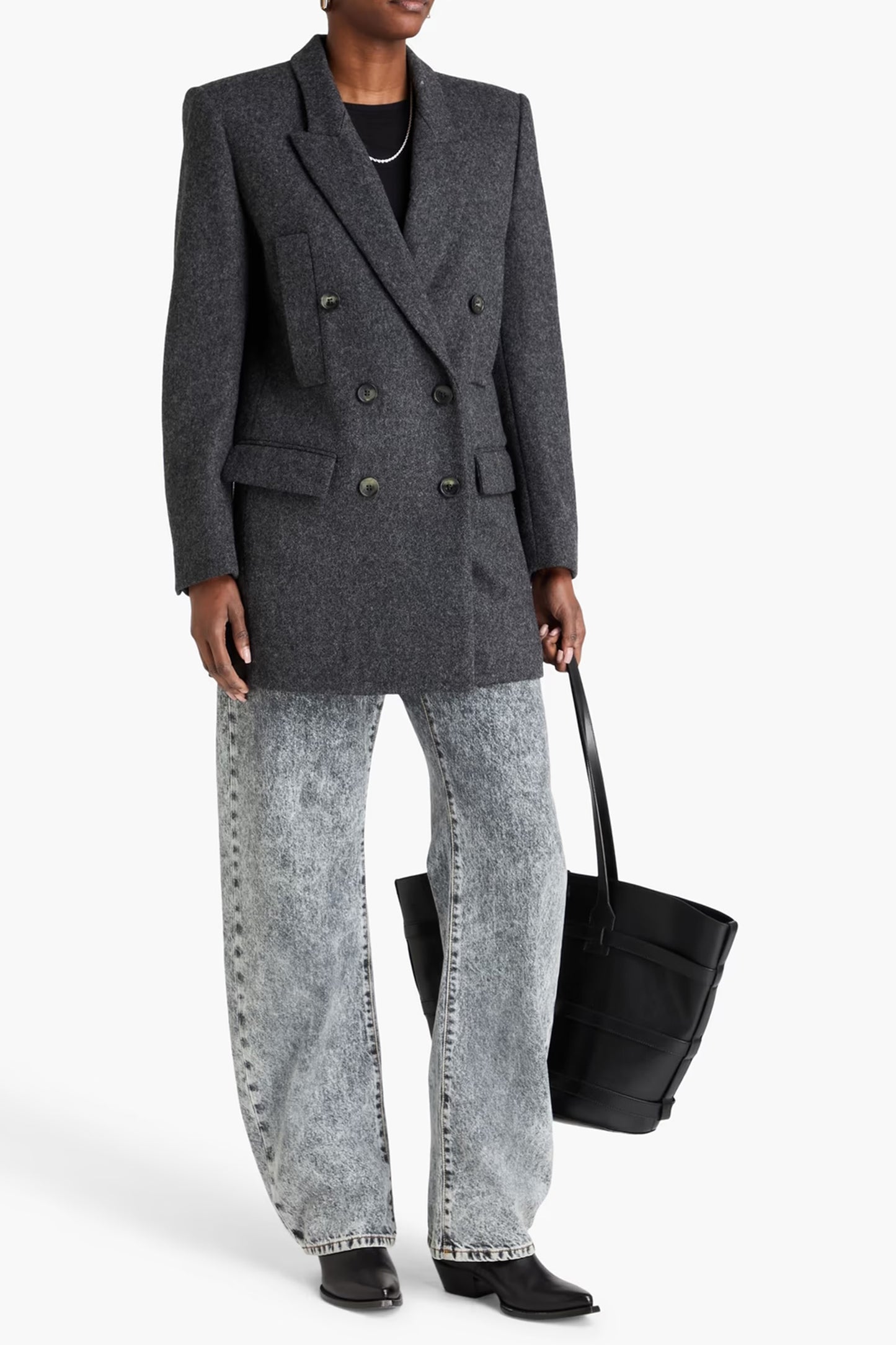 Double-breasted Wool-felt Blazer