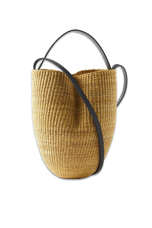 No. 36 Leather-trimmed Basket Bag