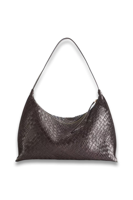 Interwoven Leather Tote Bag