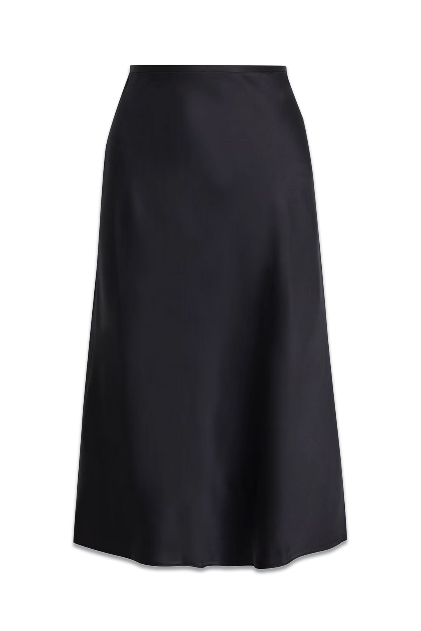 Margot Satin-crepe Midi Skirt