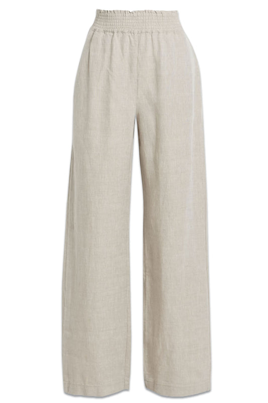 Keira Linen Wide-leg Pants