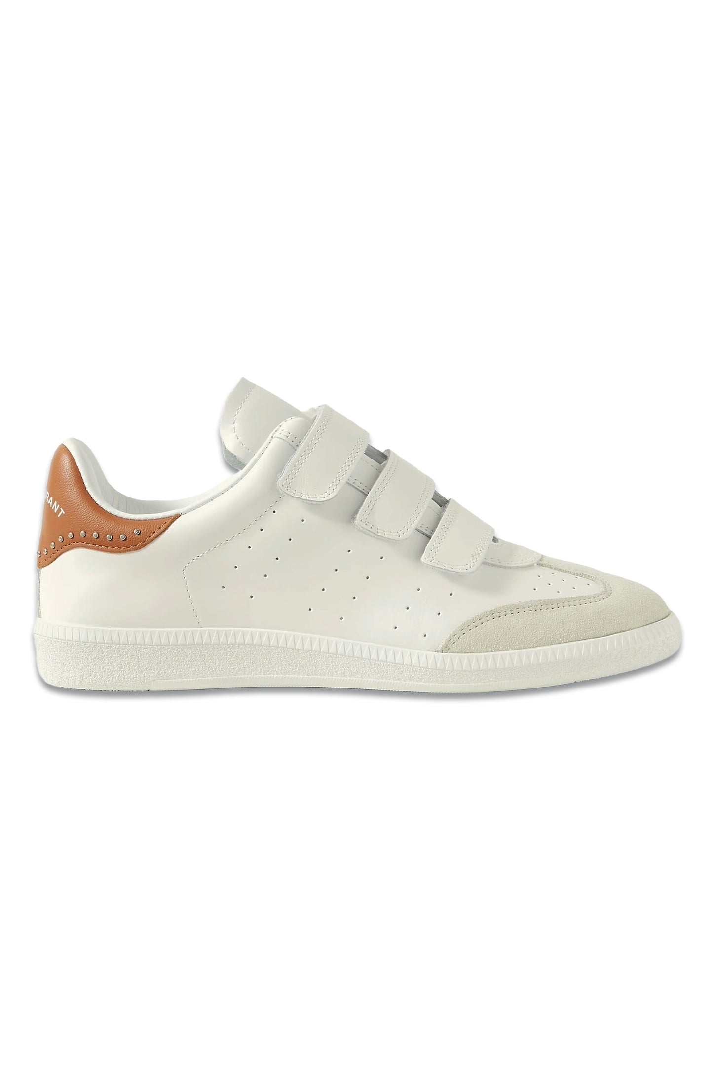 Beth Velcro-strap Leather and Suede Trainers