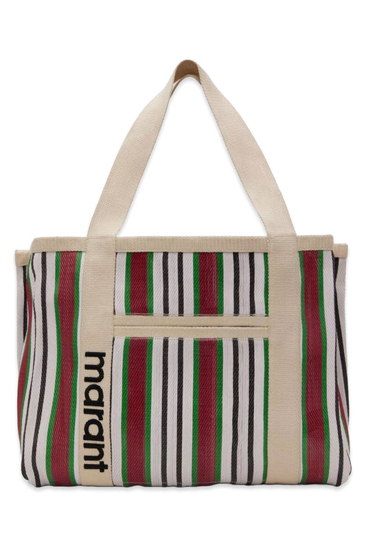 Red & White Darwen Tote