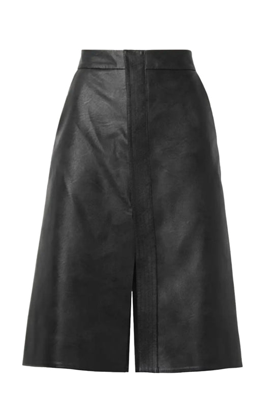 Lauren Vegetarian Leather Midi Skirt