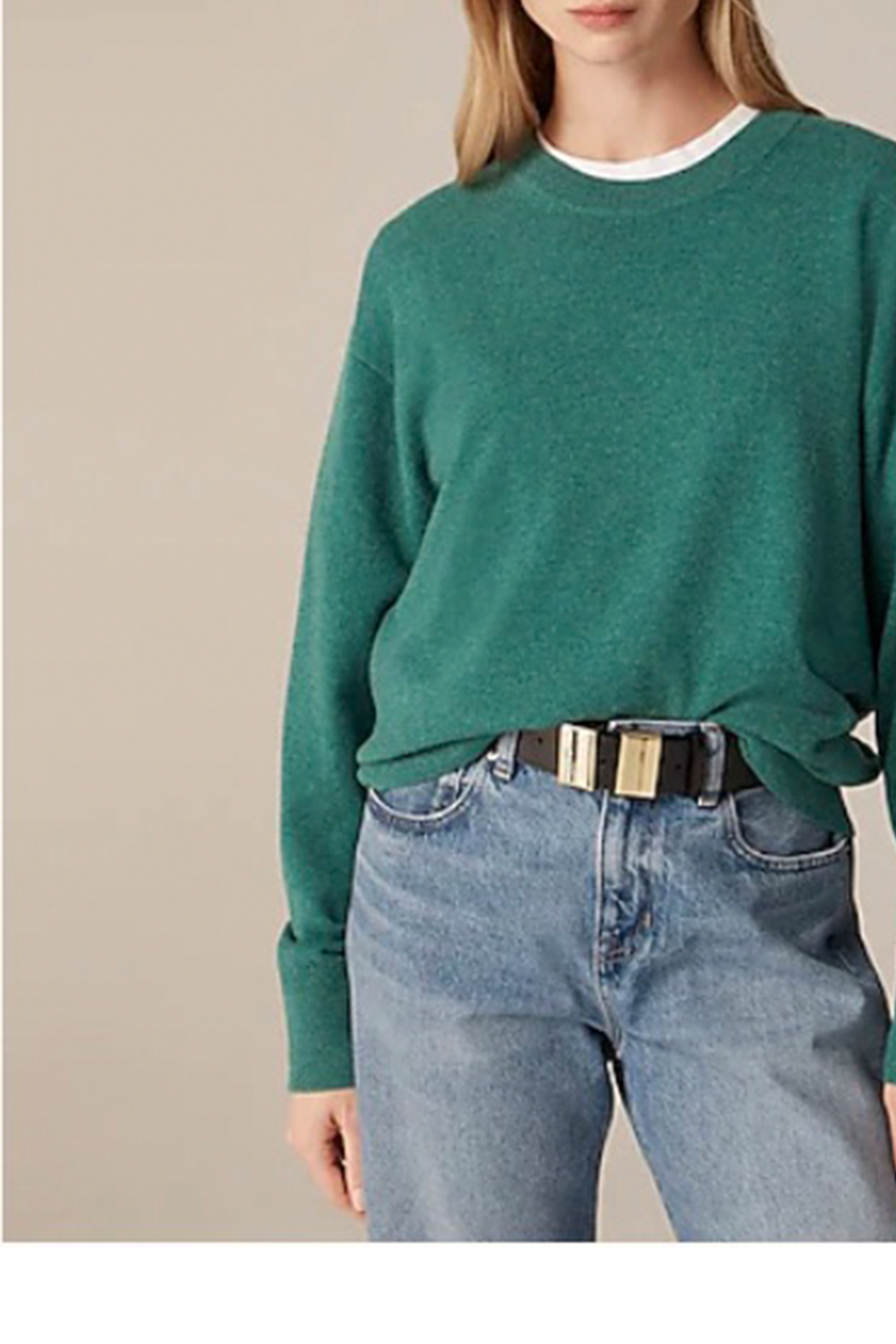 Cashmere relaxed crewneck sweater
