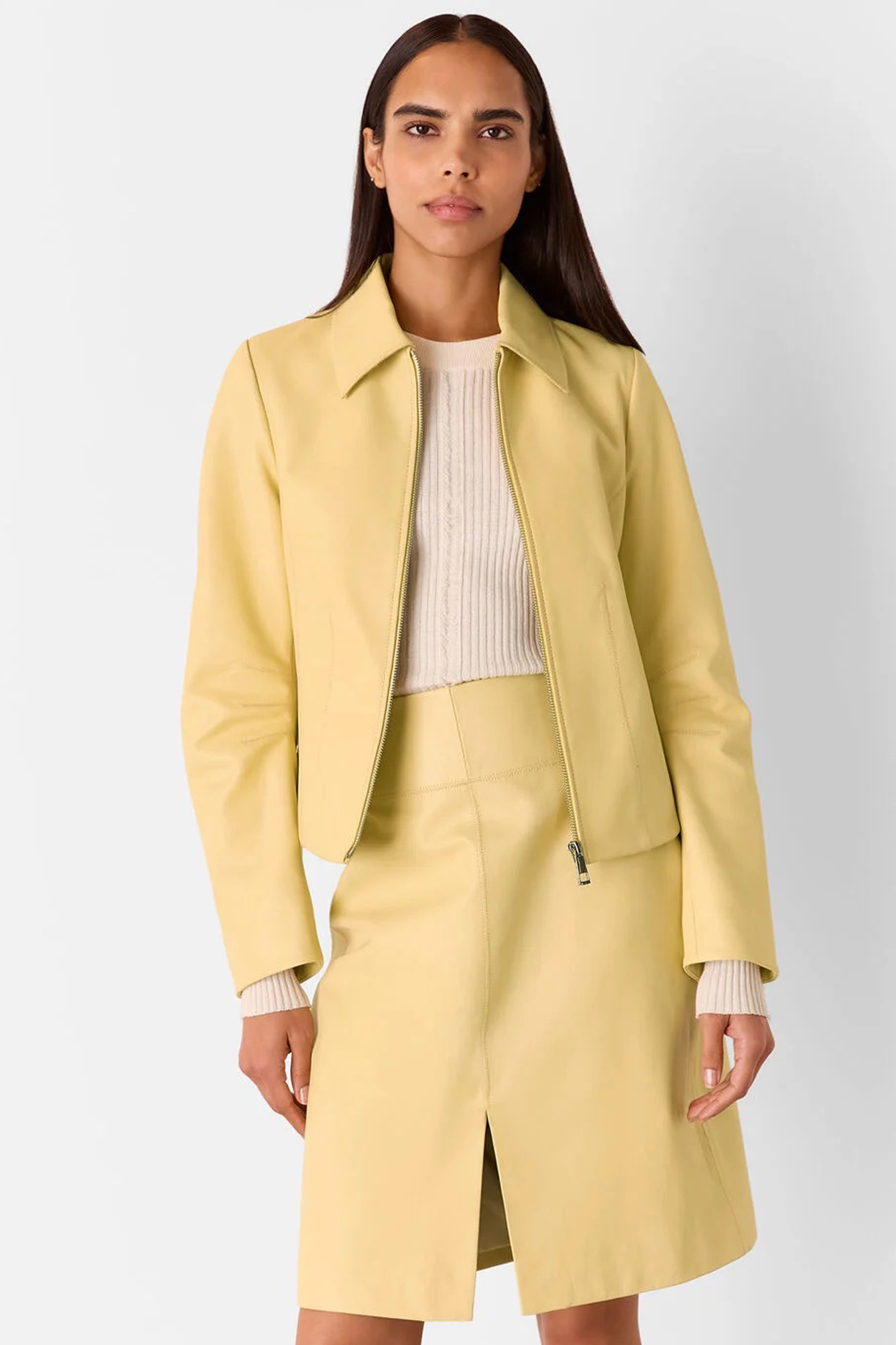 Butter Clean Fitted Leather Jacket