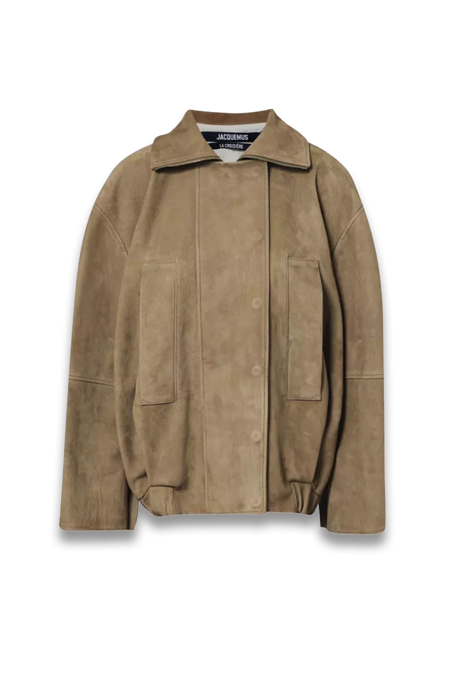 Ciro Two-Welt-Pockets Relaxed-Fit Leather Jacket