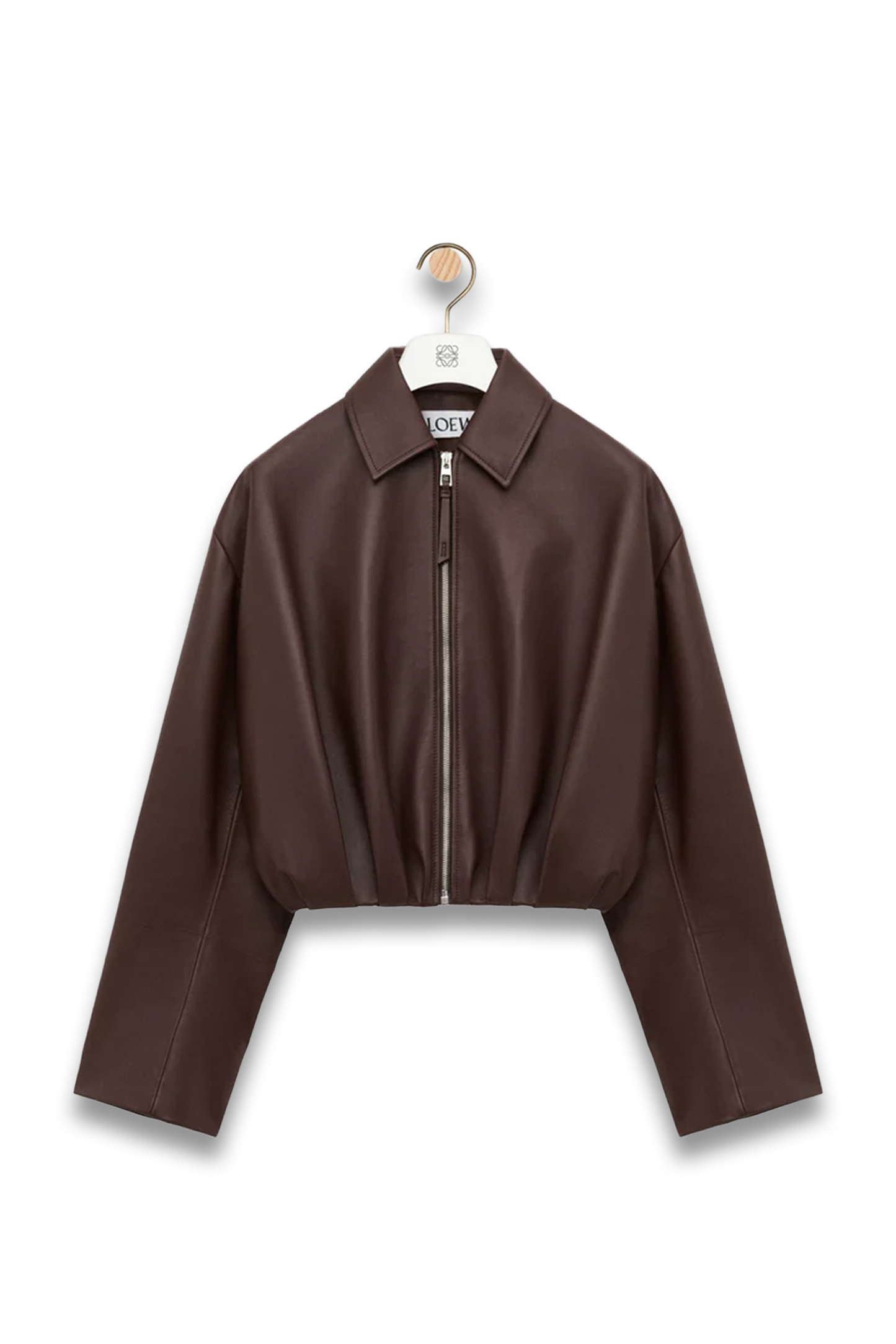Draped Jacket in Nappa Lambskin