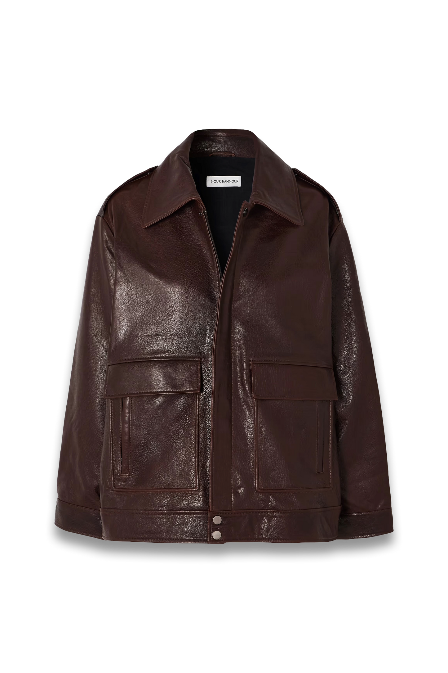 Drey textured-leather jacket