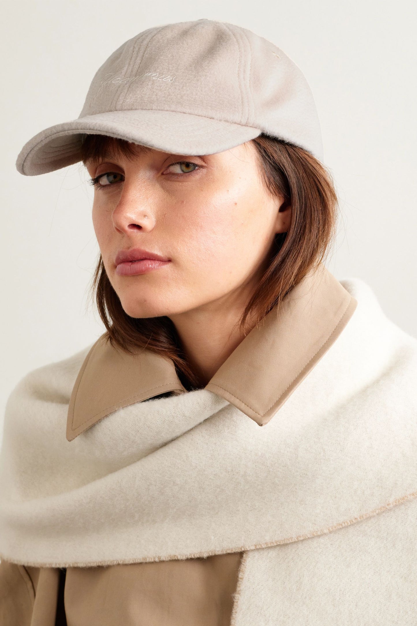 Embroidered Wool Baseball Cap
